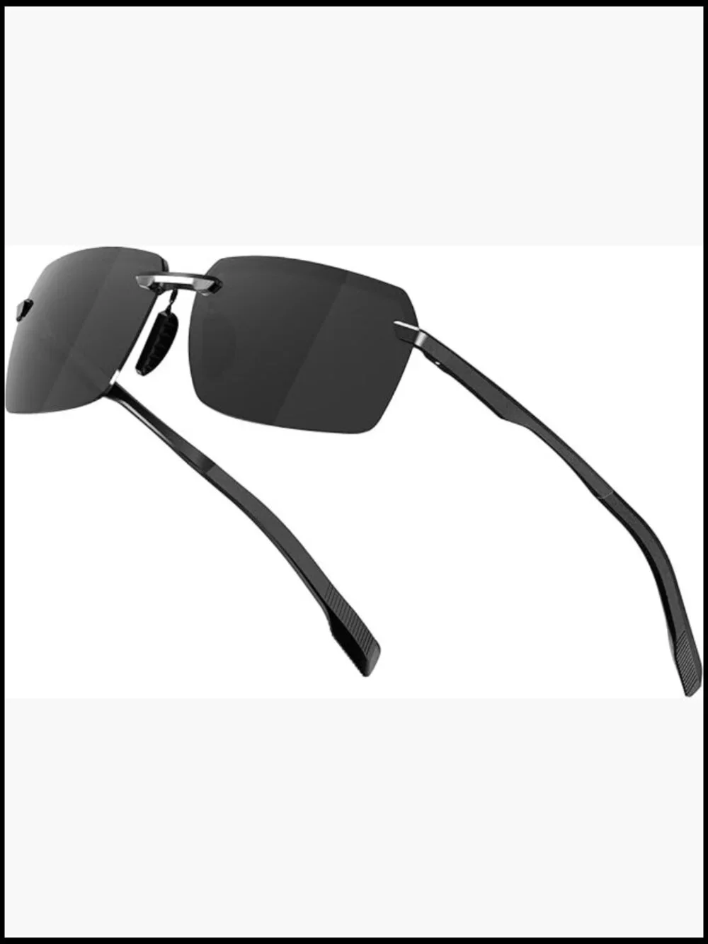 Polarized Sunglasses UV400 Protection Square Metal Shades